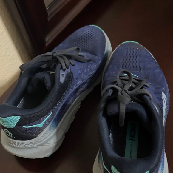 Hoka Women's Navy and Teal Athletic Shoes - Picture 3 of 4